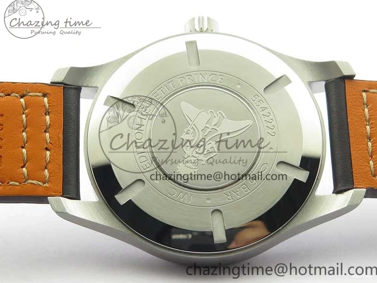 MIROTIME 0203 MARK XVIII Le Petit Prince IW327004 SS FKF 1:1 Best Edition Blue Dial On Brown Leather Strap Trendsetting 7117